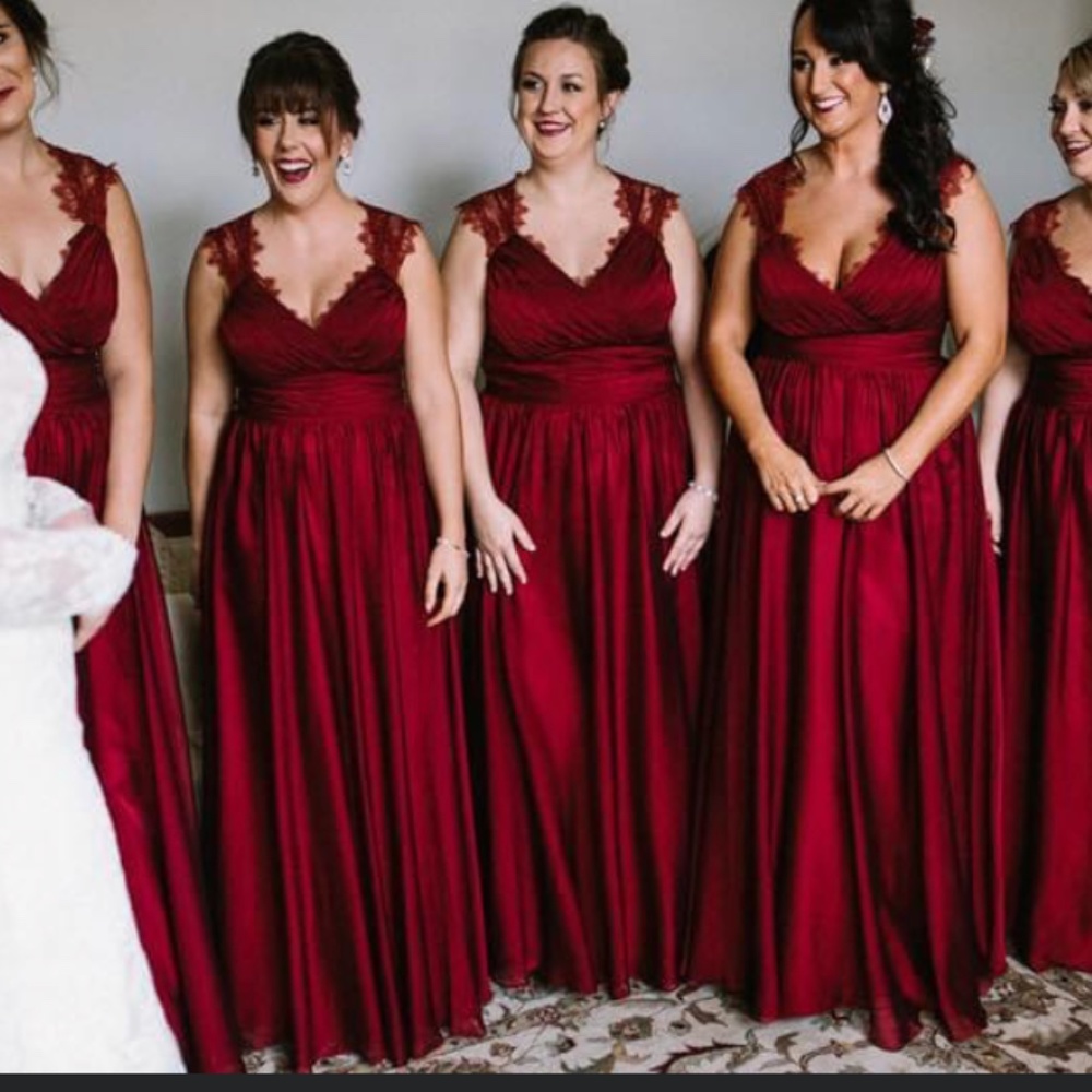 Belsoie by Jasmine Berry Red Bridesmaid Dress